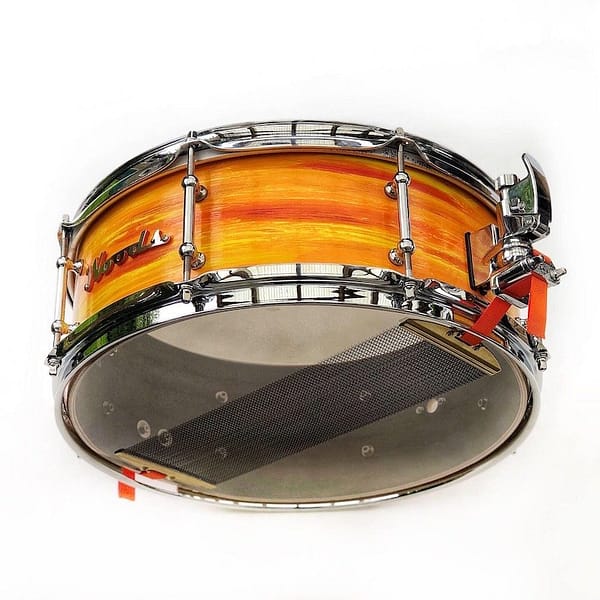 orange walnut snare drum